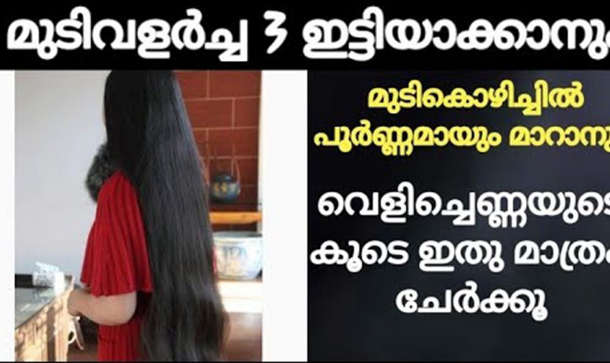 നീളമുള്ള ഇടതുറന്ന മുടിക്ക് ഇതൊരെണ്ണം മാത്രം മതി. കണ്ടു നോക്കൂ.