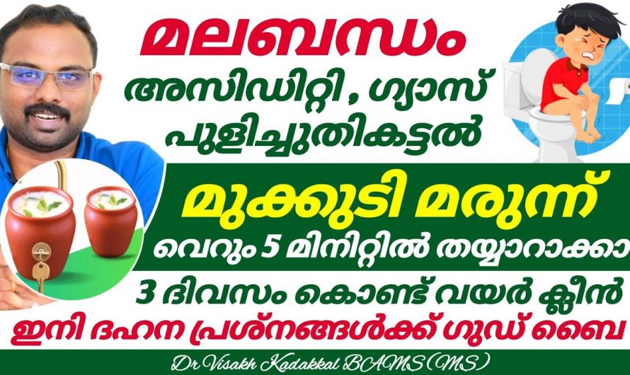 മലബന്ധം ഗ്യാസ്ട്രബിൾ എന്നിവ നീങ്ങാൻ ഇനി മരുന്നുകളെ ആശ്രയിക്കേണ്ട. ഇതു മാത്രം മതി.