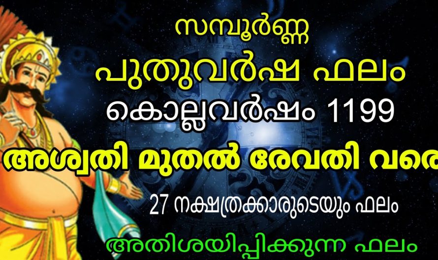 പുതുവർഷഫലത്തിൽ  നേട്ടങ്ങൾ കൈവരിക്കുന്ന നക്ഷത്രക്കാരെ തിരിച്ചറിയാൻ ഇത് കണ്ടു നോക്കൂ.