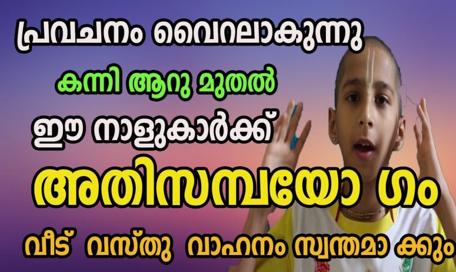 കന്നിമാസം പിറവിയോടെ ജീവിതാഭിവൃദ്ധിയും ഉയർച്ചയും ഐശ്വര്യവും നേടുന്ന ഈ നക്ഷത്രക്കാരെ ആരും അറിയാതെ പോകരുതേ.