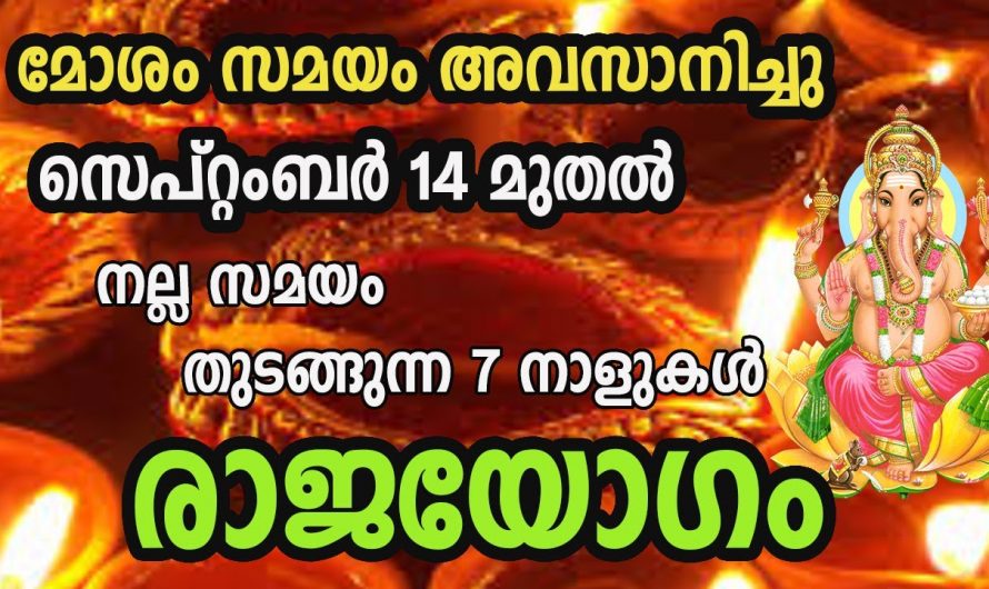 ഈ നാളുകാരിൽ ഒരാളാണോ നിങ്ങളെങ്കിൽ  ഇനി പിറകോട്ട് നോക്കേണ്ടതില്ല. ഭാഗ്യം തുണച്ചിരിക്കുകയാണ്. കണ്ടു നോക്കൂ.