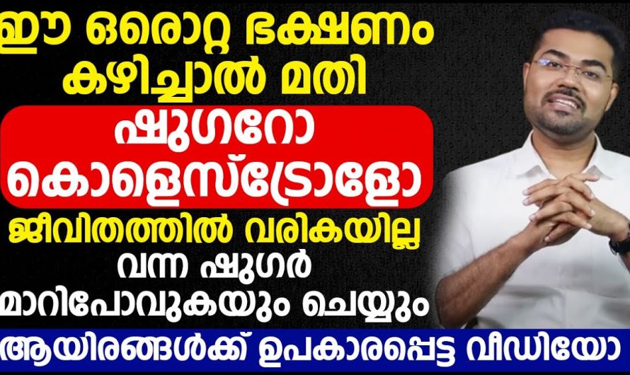 ജീവിതശൈലി രോഗങ്ങളെ എന്നെന്നേക്കുമായി തടയാം. ഭക്ഷണത്തിൽ ഇത്തരത്തിലുള്ള മാറ്റങ്ങൾ കൊണ്ടുവരൂ ഇത് ആരും അറിയാതെ പോകരുതേ.