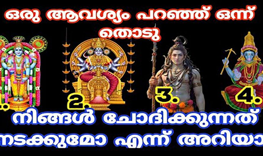 ജീവിതത്തിലെ ആഗ്രഹങ്ങൾ നടക്കുമോ ഇല്ലയോ എന്നറിയാൻ ഇതൊന്നു തൊട്ടുനോക്കൂ. ഇതാരും കാണാതെ പോകരുതേ.