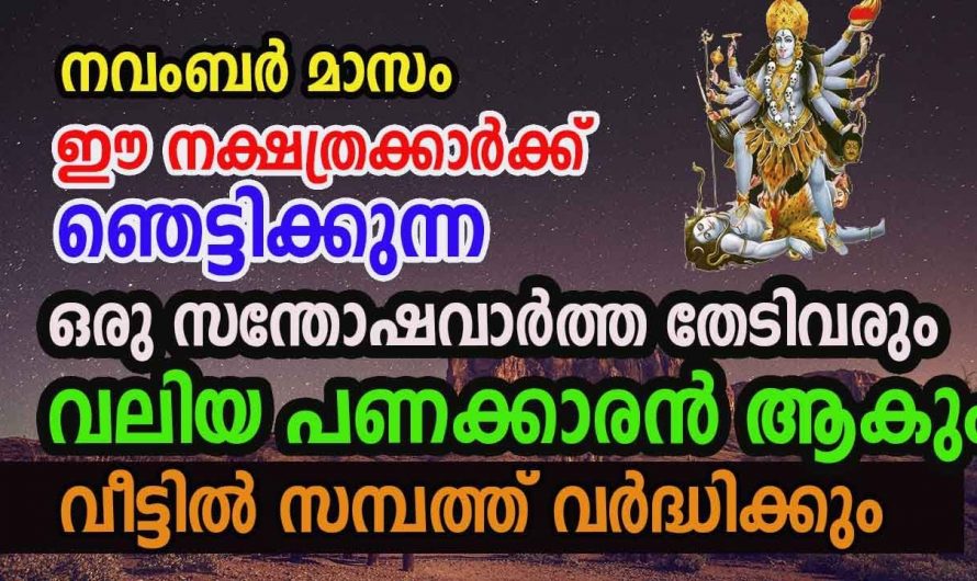 അതിശയിപ്പിക്കുന്ന നേട്ടങ്ങളും സൗഭാഗ്യങ്ങളും സ്വന്തമാക്കിയിരിക്കുന്ന ഈ നക്ഷത്രക്കാരെ ആരും അറിയാതെ പോകരുതേ.