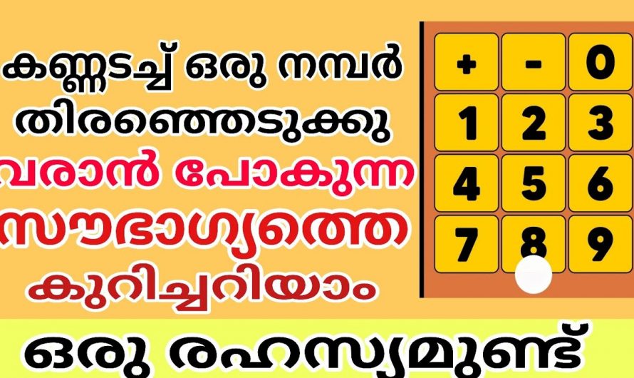 ജീവിതത്തിൽ ഉണ്ടാകാൻ പോകുന്ന നേട്ടങ്ങളെയും കോട്ടങ്ങളെയും തിരിച്ചറിയാൻ ഇതിലൊന്ന് തൊടൂ. ഇതാരും നിസ്സാരമായി കാണരുതേ.