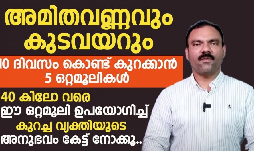 ദിവസങ്ങൾക്കുള്ളിൽ അമിതവണ്ണവും കുടവയറും കുറയ്ക്കാനായി ഇത്തരം കാര്യങ്ങൾ ആരും തിരിച്ചറിയാതെ പോകരുതേ.