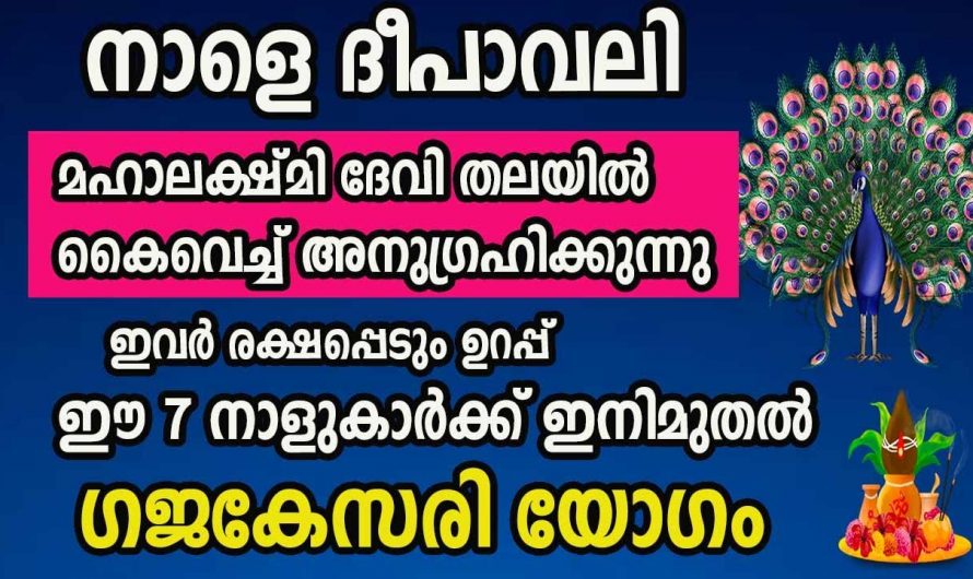 ലക്ഷ്മി ദേവിയുടെ അനുഗ്രഹത്താൽ ദീപാവലിക്ക് ശേഷം ഉയർച്ചകളും നേട്ടങ്ങളും സ്വന്തമാക്കാൻ കഴിയുന്ന ഈ നക്ഷത്രക്കാരെ കുറിച്ച് ആരും അറിയാതെ പോകല്ലേ.