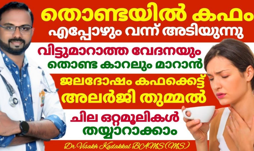 തൊണ്ടയിൽ കഫം തങ്ങിനിൽക്കുന്നതിന്റെ യഥാർത്ഥ കാരണങ്ങളെ ആരും തിരിച്ചറിയാതെ പോകല്ലേ.