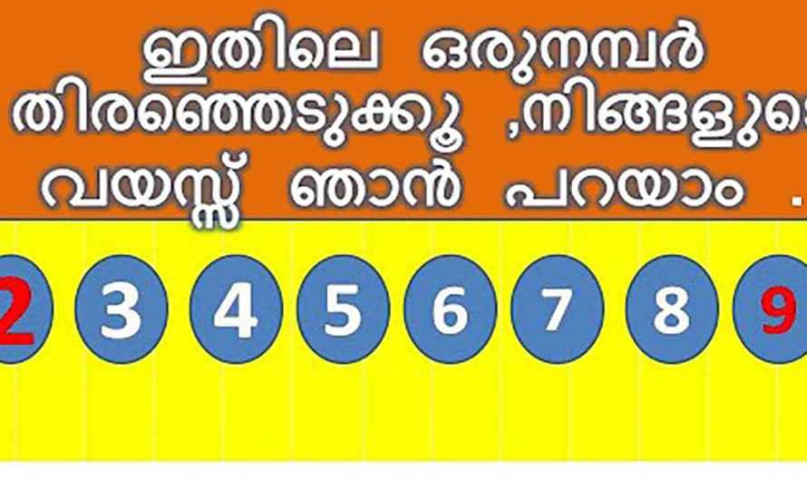 വയസ്സ് എളുപ്പത്തിൽ കണ്ടുപിടിക്കാൻ ഇതിൽ ഒന്നു തിരഞ്ഞെടുക്കൂ. ഈ അത്ഭുതം ശരിക്കും നിങ്ങളെ ഞെട്ടിക്കും.