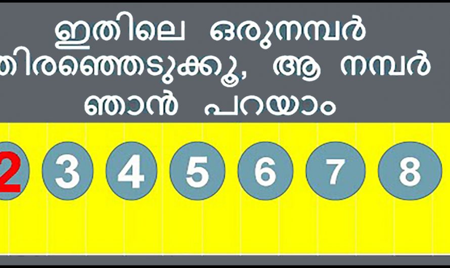 മനസ്സിൽ വിചാരിച്ച നമ്പർ പറയാതെ തന്നെ കണ്ടുപിടിക്കാം. കണ്ടു നോക്കൂ…| Number magic Malayalam