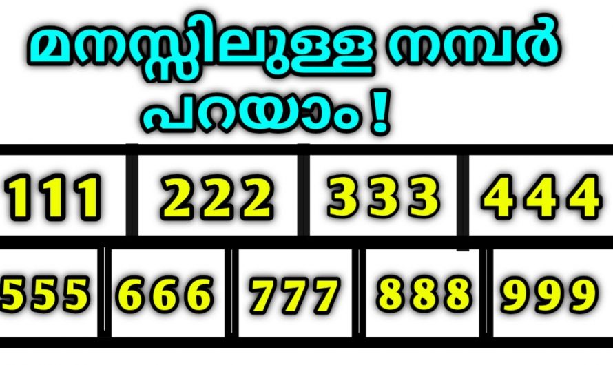 വളരെ എളുപ്പത്തിൽ മനസ്സിലുള്ള നമ്പർ പറയാം. കണ്ടു നോക്കൂ.